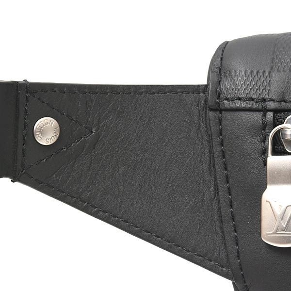 ルイヴィトン バッグ メンズ レディース ダミエアンフィニ バムバッグ ウエストバッグ オニキス Louis Vuitton  N40298 中古