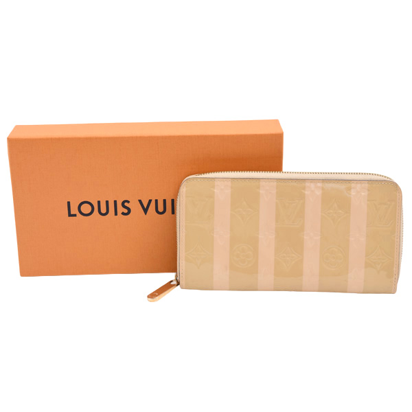 ルイヴィトン 財布 レディース ジッピーウォレット ラウンドファスナー長財布 モノグラム ヴェルニレイユール Louis Vuitton M58037 中古