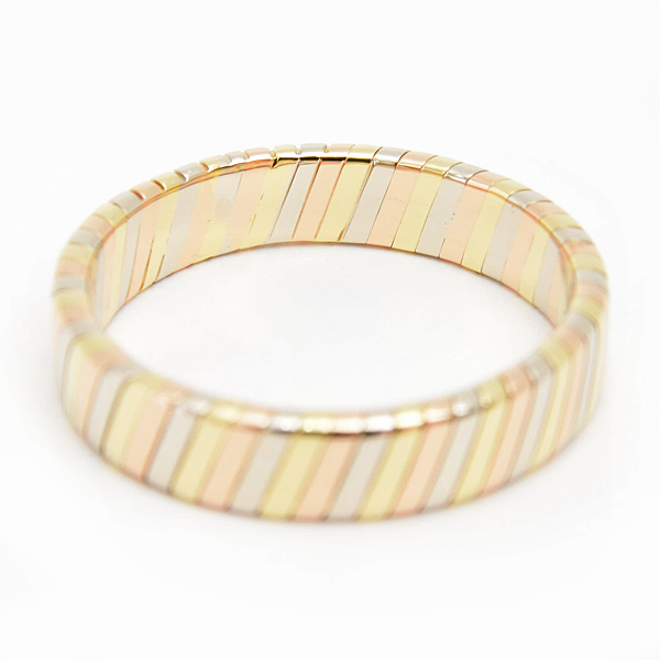 ブルガリ 指輪 メンズ レディース トゥボガス スリーカラー ゴールド リング 約20.5号 BVLGARI 750YG×WG×PG 中古