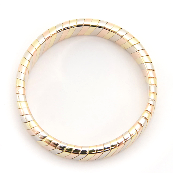 ブルガリ 指輪 メンズ レディース トゥボガス スリーカラー ゴールド リング 約20.5号 BVLGARI 750YG×WG×PG 中古