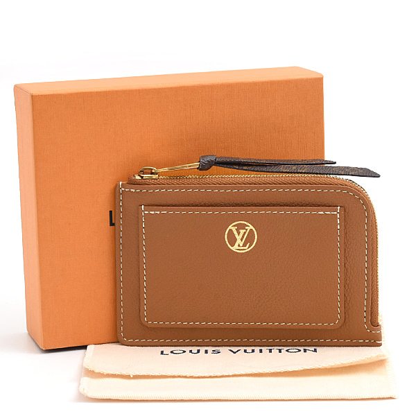 ルイヴィトン 財布 メンズ レディース カードケース ポルト カルト・ロウキー カーフ ブラウン系 Louis Vuitton M14551 中古