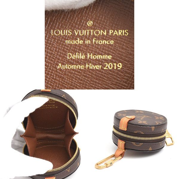 ルイヴィトン コインケース メンズ レディース モノグラム ラウンドケース 2019年秋冬コレクション チャーム Louis Vuitton M68524 中古