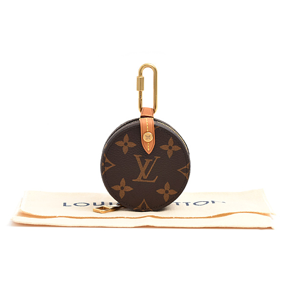 ルイヴィトン コインケース メンズ レディース モノグラム ラウンドケース 2019年秋冬コレクション チャーム Louis Vuitton M68524 中古