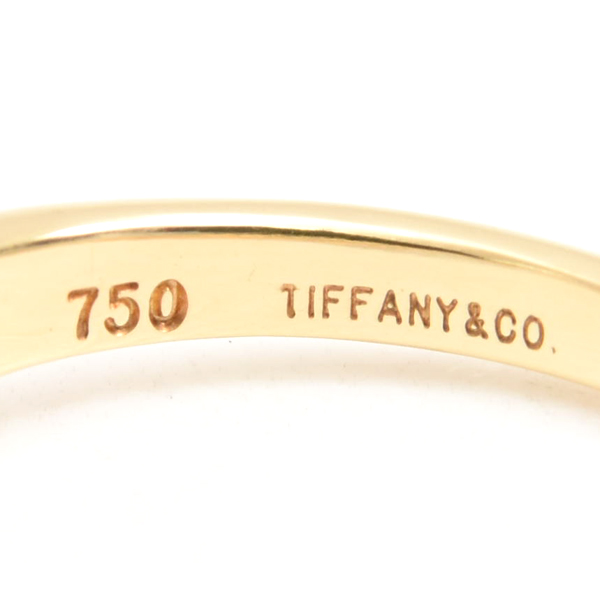 ティファニー 指輪 レディース 1Pダイヤモンド リング 10号 イエローゴールド TIFFANY 750YG 中古