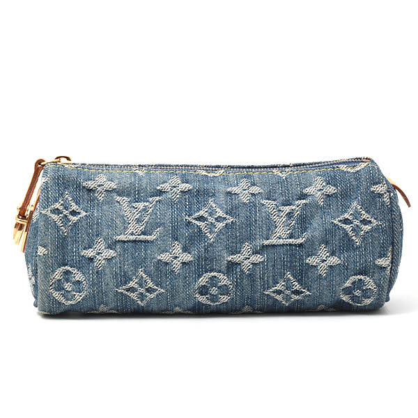 ルイヴィトン バッグ レディース モノグラムデニム トゥルース スピーディGM ポーチ 小物 ブルー Louis Vuitton M95081 中古