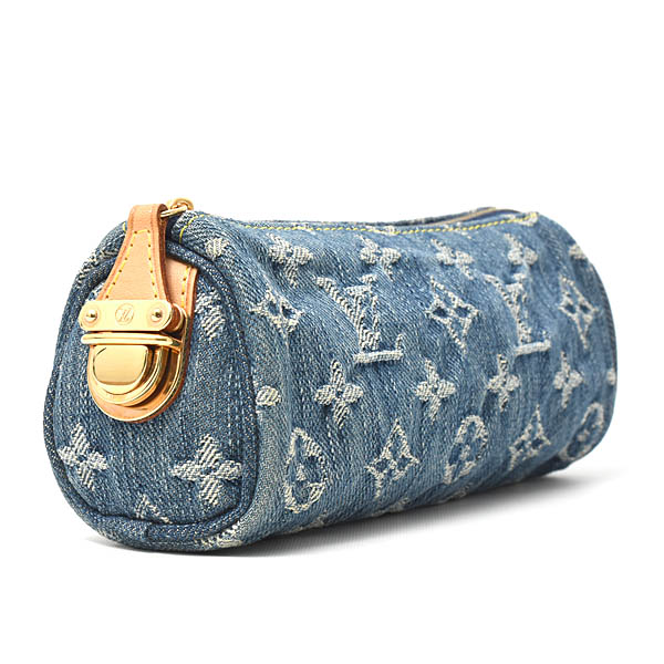 ルイヴィトン バッグ レディース モノグラムデニム トゥルース スピーディGM ポーチ 小物 ブルー Louis Vuitton M95081 中古