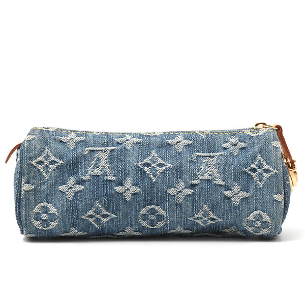 ルイヴィトン バッグ レディース モノグラムデニム トゥルース スピーディGM ポーチ 小物 ブルー Louis Vuitton M95081 中古