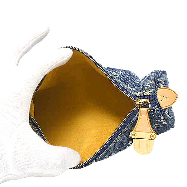 ルイヴィトン バッグ レディース モノグラムデニム トゥルース スピーディGM ポーチ 小物 ブルー Louis Vuitton M95081 中古