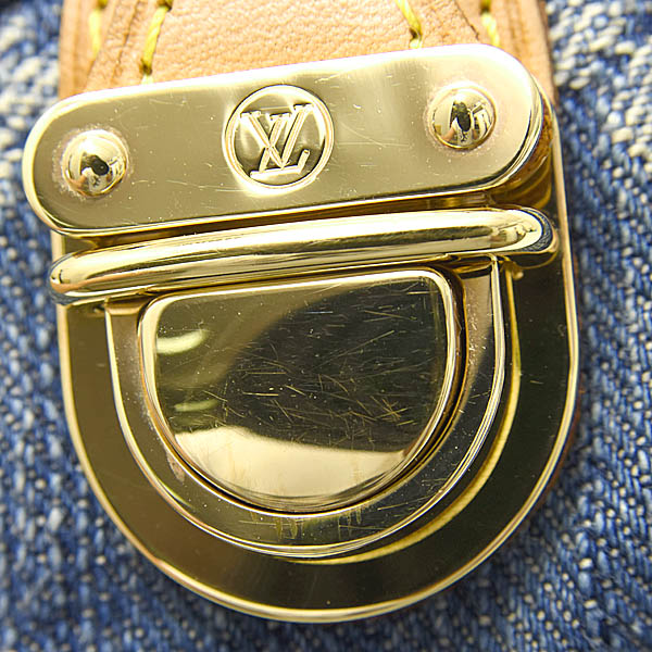 ルイヴィトン バッグ レディース モノグラムデニム トゥルース スピーディGM ポーチ 小物 ブルー Louis Vuitton M95081 中古