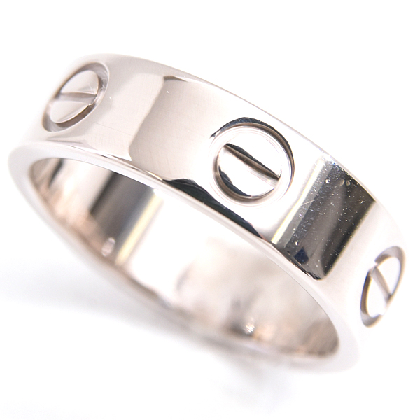 カルティエ 指輪 レディース ラブリング 52号 ホワイトゴールド Cartier 750WG 中古