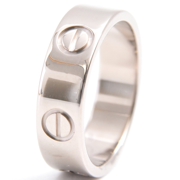 カルティエ 指輪 レディース ラブリング 52号 ホワイトゴールド Cartier 750WG 中古