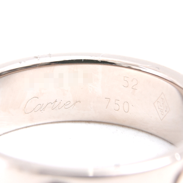 カルティエ 指輪 レディース ラブリング 52号 ホワイトゴールド Cartier 750WG 中古