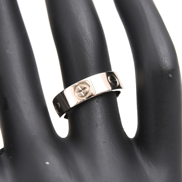 カルティエ 指輪 レディース ラブリング 52号 ホワイトゴールド Cartier 750WG 中古