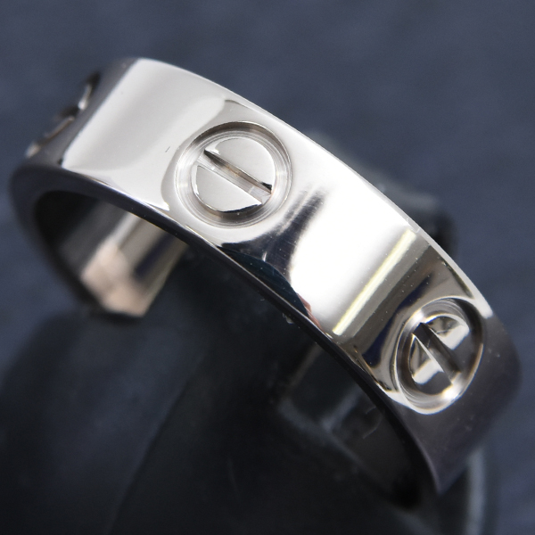 カルティエ 指輪 レディース ラブリング 52号 ホワイトゴールド Cartier 750WG 中古