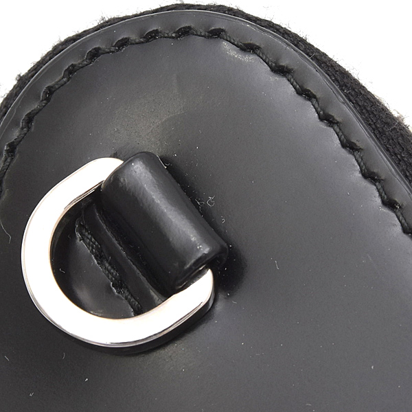 プラダ バッグ レディース トライアングル ミニポーチ ショルダーバッグ カーフ ブラック PRADA 1NR005 中古