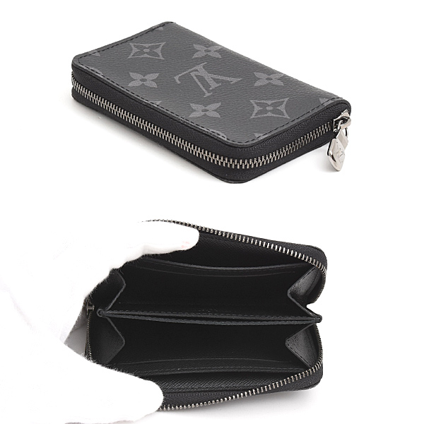 ルイヴィトン 財布 メンズ モノグラムスクリプス ジッピーコインパース ヴェルティカル コインケース Louis Vuitton M81662 中古