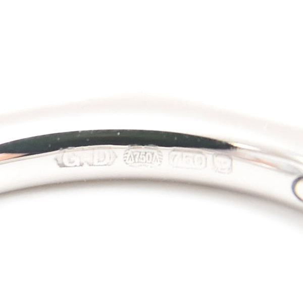 グラフ 指輪 レディース ローレンスグラフ シグネチャー ダイヤモンド リング 10.5号 ホワイトゴールド GRAFF 750WG 中古