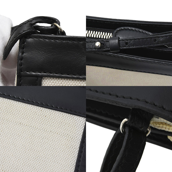 バレンシアガ バッグ レディース ネイビーポシェット ショルダーバッグ キャンバス オフホワイト系 BALENCIAGA 中古