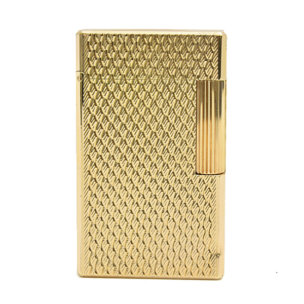 デュポン ライン1 ローラガスライター うろこ模様 ゴールド メンテナンス済み S.T.Dupont 中古