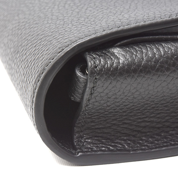 グッチ バッグ メンズ ビジネスバッグ クラッチバッグ ミディアム レザー ブラック GUCCI 816755 中古