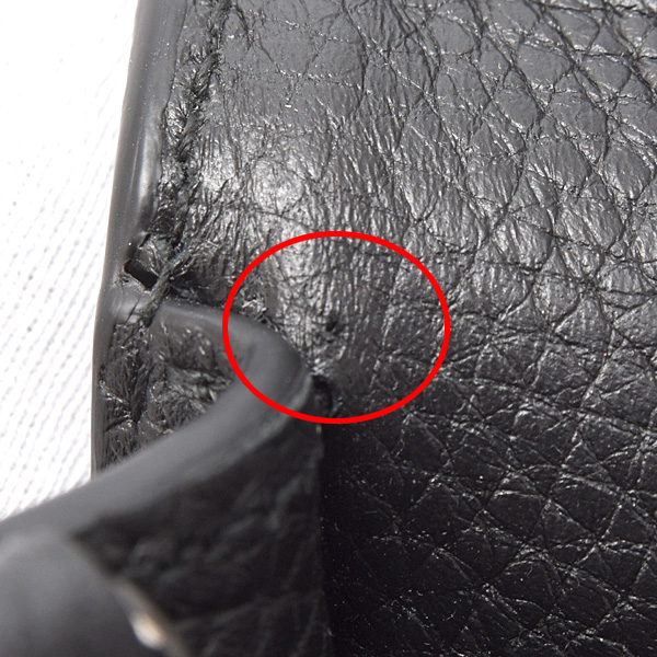 グッチ バッグ メンズ ビジネスバッグ クラッチバッグ ミディアム レザー ブラック GUCCI 816755 中古