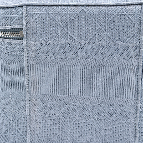 クリスチャンディオール バッグ レディース カナージュ エンブロイダリー バニティバッグ ブルー系 キャンバス Christian Dior 中古