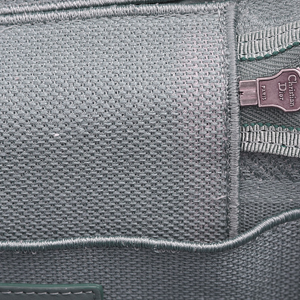 クリスチャンディオール バッグ レディース カナージュ エンブロイダリー バニティバッグ ブルー系 キャンバス Christian Dior 中古