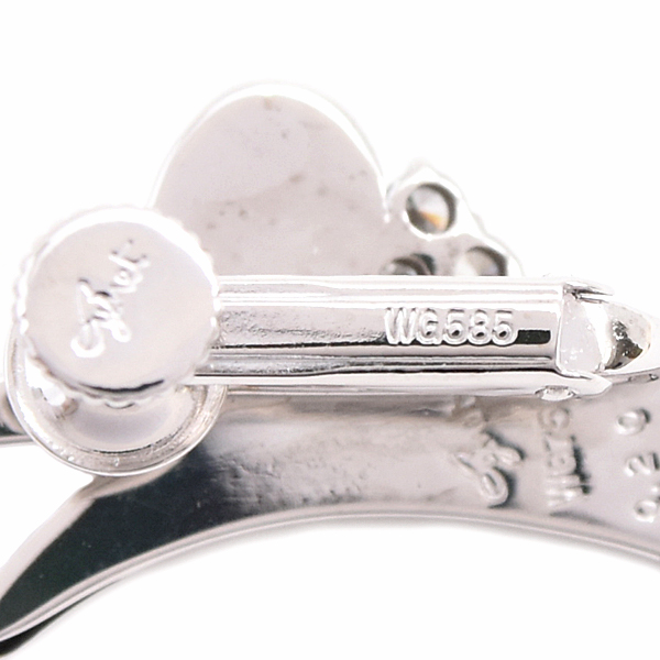 ジュネ イヤリング レディース ダイヤモンド イヤリング D0.20ct×2 ホワイトゴールド K18WG×K14WG Jeunet 中古