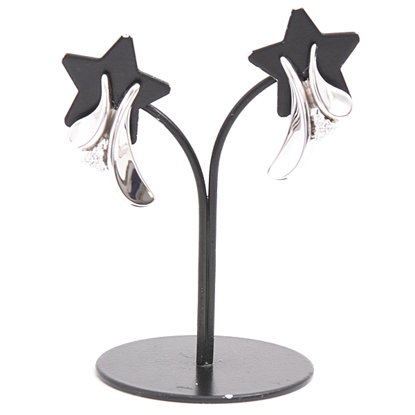 ジュネ イヤリング レディース ダイヤモンド イヤリング D0.20ct×2 ホワイトゴールド K18WG×K14WG Jeunet 中古