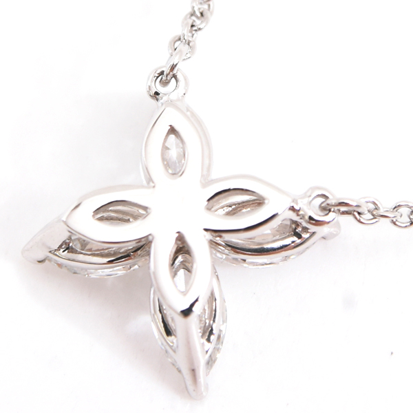 ティファニー ネックレス レディース ビクトリア ミディアム ダイヤモンド ネックレス プラチナ TIFFANY PT950 中古