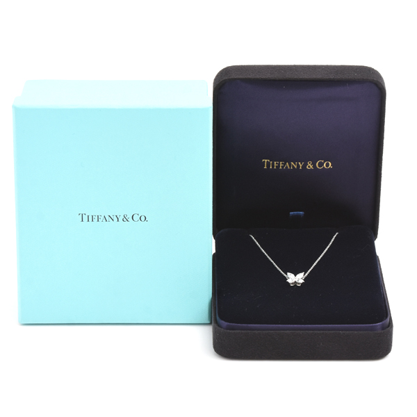ティファニー ネックレス レディース ビクトリア ミディアム ダイヤモンド ネックレス プラチナ TIFFANY PT950 中古
