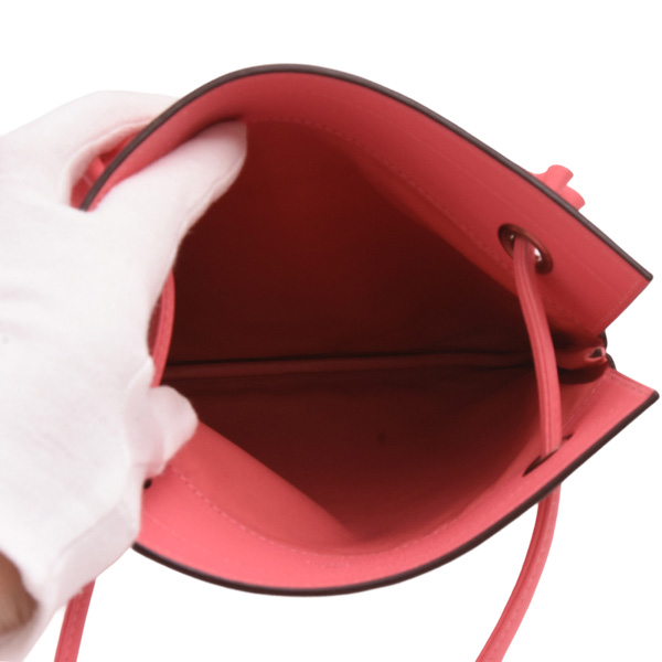 エルメス バッグ レディース サックアリーヌミニ ショルダーバッグ D刻印 ヴォースイフト ピンク HERMES 中古