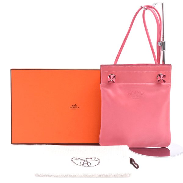 エルメス バッグ レディース サックアリーヌミニ ショルダーバッグ D刻印 ヴォースイフト ピンク HERMES 中古