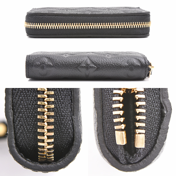 ルイヴィトン 財布 レディース モノグラムアンプラント ジッピーコインパース 小銭入れ ブラック ノワール Louis Vuitton M60574 中古