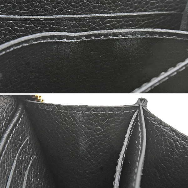 ルイヴィトン 財布 レディース モノグラムアンプラント ジッピーコインパース 小銭入れ ブラック ノワール Louis Vuitton M60574 中古