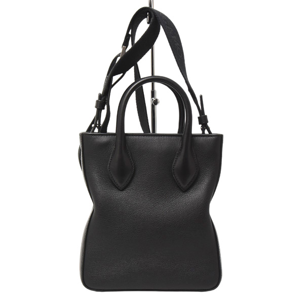 フェラガモ バッグ レディース メンズ ミニ ショルダーバッグ レザー ブラック FERRAGAMO 241681 中古