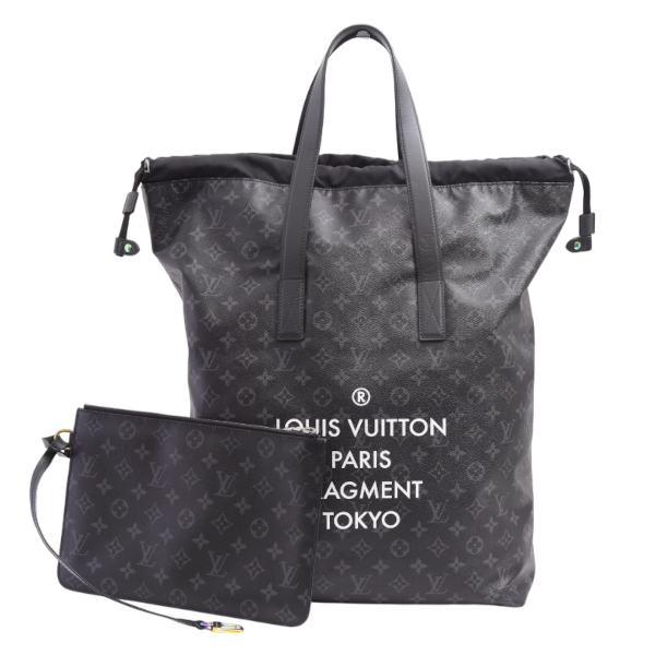 ルイヴィトン バッグ メンズ カバライト トートバッグ 藤原ヒロシ フラグメントデザイン モノグラムエクリプス M43417 Louis Vuitton 中古