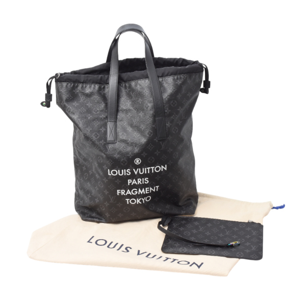 ルイヴィトン バッグ メンズ カバライト トートバッグ 藤原ヒロシ フラグメントデザイン モノグラムエクリプス M43417 Louis Vuitton 中古