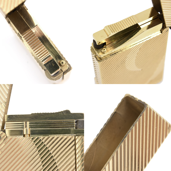 デュポン ライター メンズ レディース ローラガスライター ライン2 ゴールド S.T.Dupont 中古
