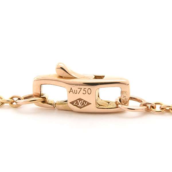 ルイヴィトン ネックレス レディース パンダンティフ アンプラント ペンダント ピンクゴールド Louis Vuitton 750PG K18PG 中古