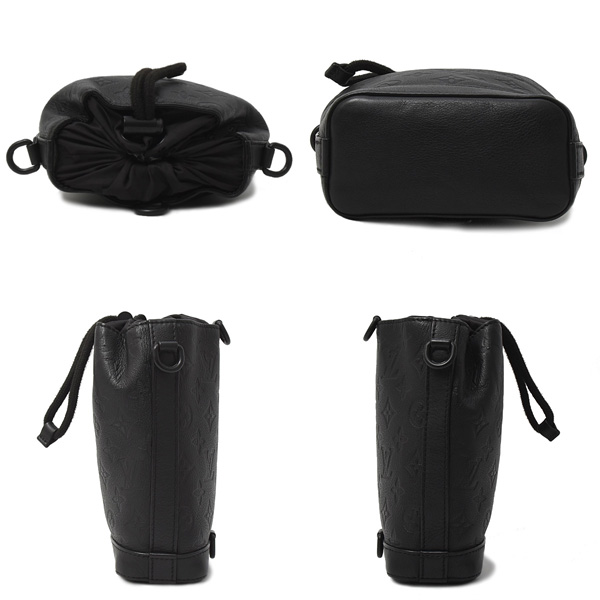 ルイヴィトン バッグ メンズ ノエ・スリング ショルダーバッグ ボディバッグ 巾着 モノグラムシャドウ Louis Vuitton M82248 中古