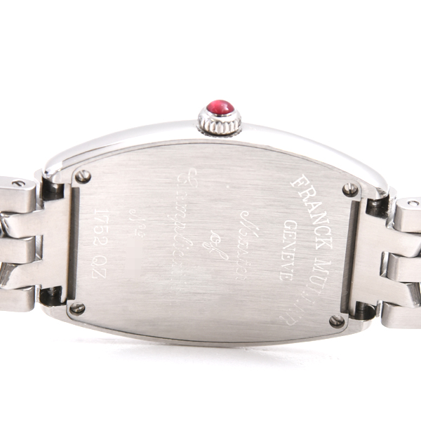 フランクミュラー 時計 レディース トノーカーベックス 電池式 ビンクギョーシェ ステンレス FRANCK MULLER 1752QZ ステンレス 中古