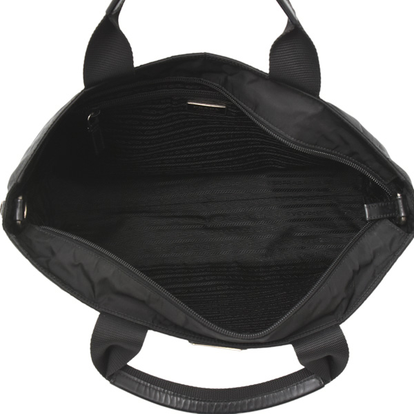 プラダ バッグ レディース メンズ トートバッグ ショルダーバッグ 2WAY ナイロン×レザー NERO PRADA 1BG867 中古