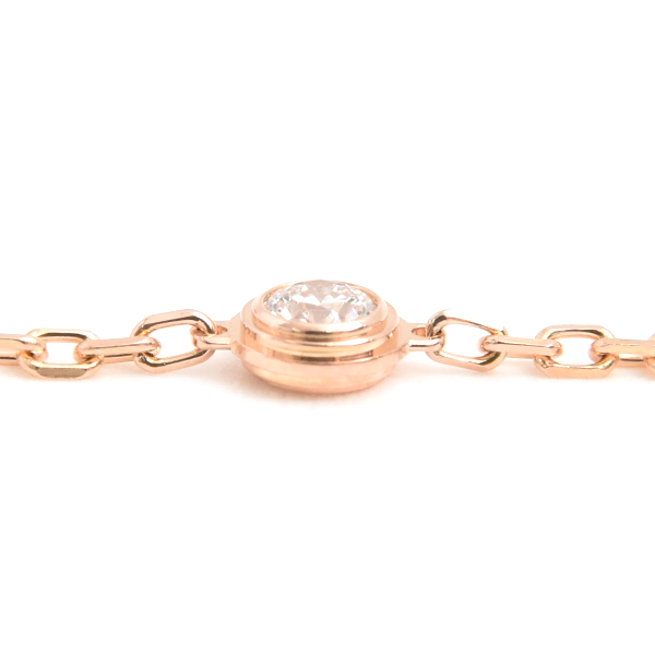 カルティエ ブレス レディース ディアマンレジェ ダムール SM ダイヤモンド ブレスレット ピンクゴールド Cartier 750PG 中古
