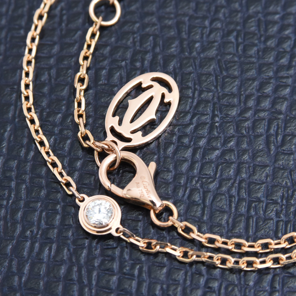 カルティエ ブレス レディース ディアマンレジェ ダムール SM ダイヤモンド ブレスレット ピンクゴールド Cartier 750PG 中古