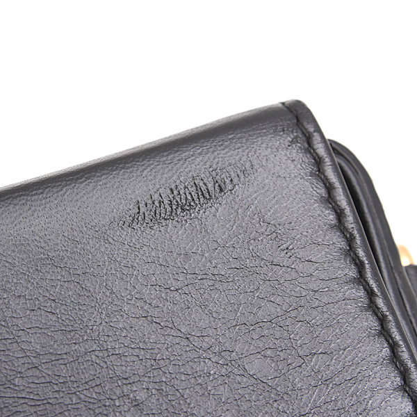 クリスチャンディオール バッグ レディース Dior 30 モンテーニュ ボックス ショルダーバッグ カーフスキン ブラック Christian Dior 中古