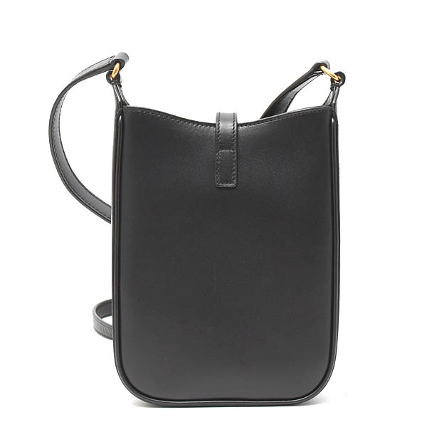 サンローラン バッグ レディース LE 5 A 7 ミニ バーティカル ショルダーバッグ レザー ブラック SAINT LAURENT 773995 中古