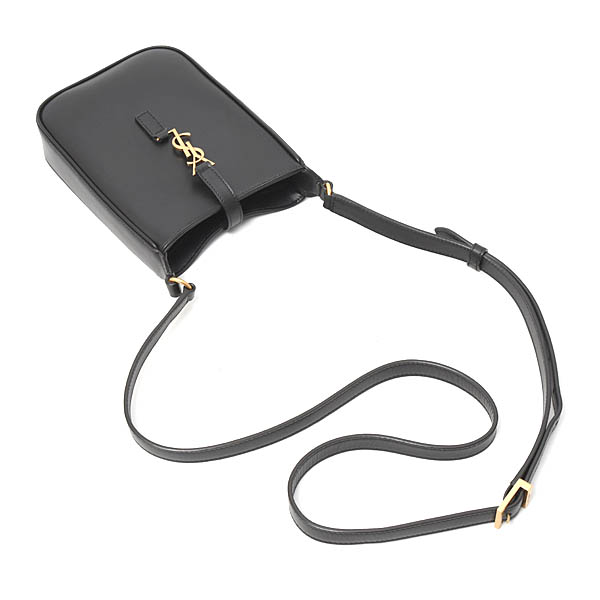 サンローラン バッグ レディース LE 5 A 7 ミニ バーティカル ショルダーバッグ レザー ブラック SAINT LAURENT 773995 中古