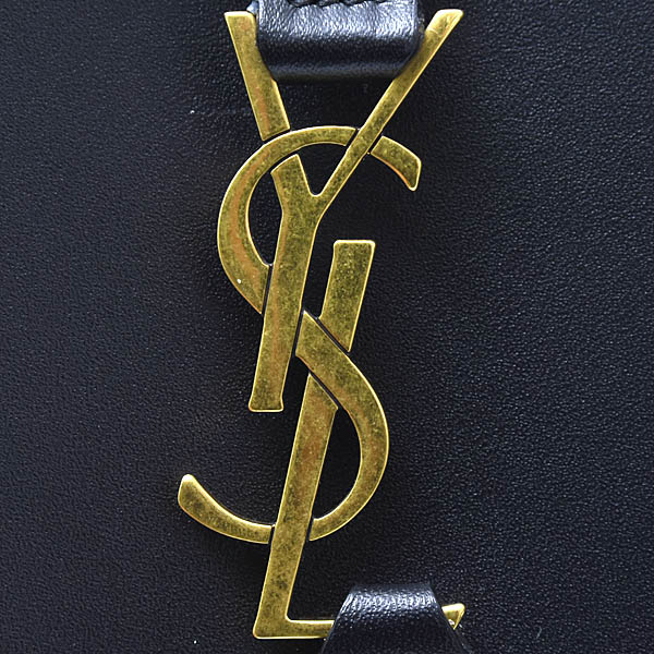 サンローラン バッグ レディース LE 5 A 7 ミニ バーティカル ショルダーバッグ レザー ブラック SAINT LAURENT 773995 中古