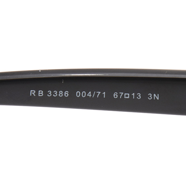 レイバン サングラス メンズ ティアドロップ ブラック メタル RayBan RB3386 中古